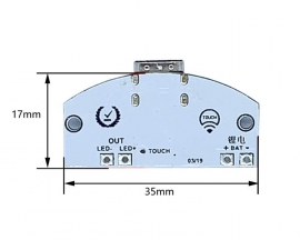USB Touch Table Lamp Dimmer LED Driver 0-100% Stepless Dimmer Module Charging Protection Circuit